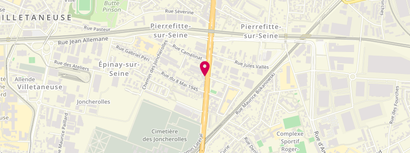 Plan de Le Fuego, 80 avenue Lénine, 93380 Pierrefitte-sur-Seine