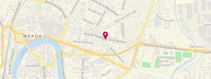 Plan de Le Saint Nicolas, 84 Rue Faubourg Saint Nicolas, 77100 Meaux