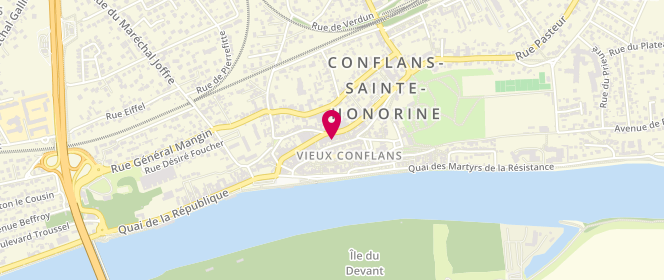 Plan de O'paris, 36 Rue Maurice Berteaux, 78700 Conflans-Sainte-Honorine