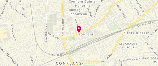 Plan de Café Sophie, 9 avenue du Maréchal Foch, 78700 Conflans-Sainte-Honorine