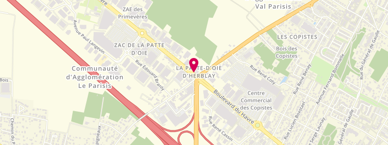 Plan de Le Rallye, 204 Boulevard du Havre, 95480 Pierrelaye