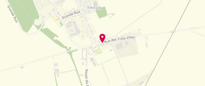 Plan de Le Relais des Trois Villes, 18 Rue des 3 Villes, 77230 Thieux