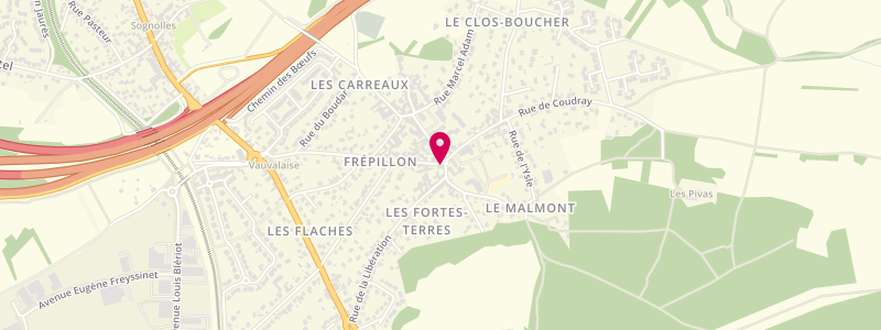 Plan de Au Carton Rouge, 1 Rue de la République, 95740 Frépillon