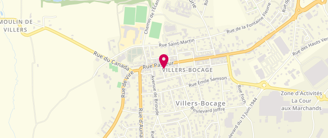 Plan de SNC Bellot Developpement, 16 Rue Pasteur, 14310 Villers-Bocage