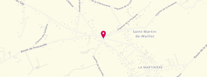 Plan de Au Carrefour Chambrin, 293 Route Mairie, 14100 Saint-Martin-de-Mailloc