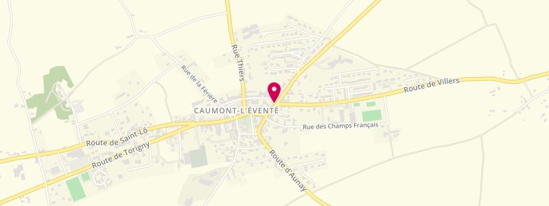 Plan de Le Caumont, 12 Route de Caen, 14240 Caumont-sur-Aure