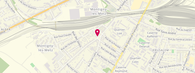 Plan de SNC Bureau de Tabac Mermoz, 1 Rue de Frescaty, 57950 Montigny-lès-Metz
