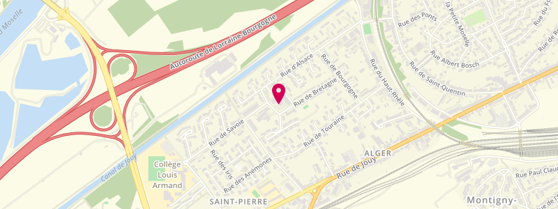 Plan de La Rencontre, 8 Rue de Bretagne, 57160 Moulins-lès-Metz
