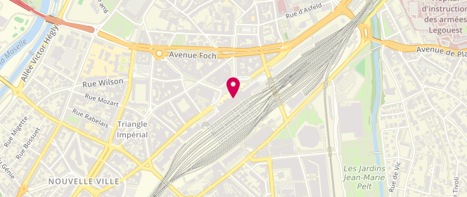 Plan de Relay Gare de Metz, 13 place du Général de Gaulle, 57000 Metz