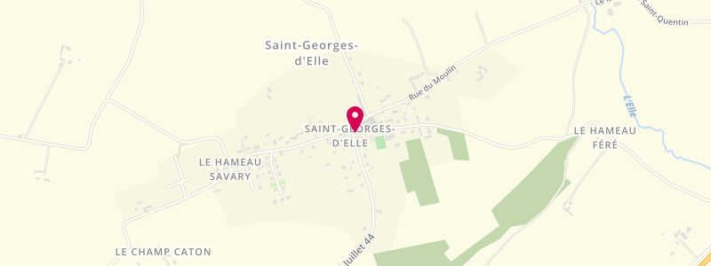 Plan de Le Saint Georges d'Elle, 2 Rue de la 2ème D I Us, 50680 Saint-Georges-d'Elle