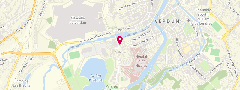 Plan de Chez Nat, 4 place Saint-Nicolas, 55100 Verdun