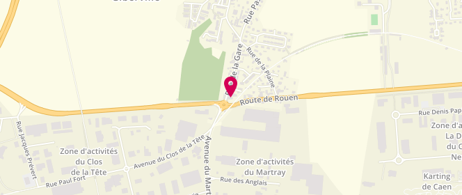 Plan de Le Martray, 7 Route de Rouen, 14730 Giberville