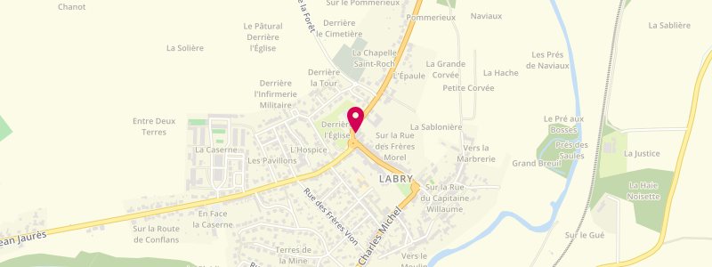 Plan de Café de la Terrasse, 50 Rue des Frères Morel, 54800 Labry