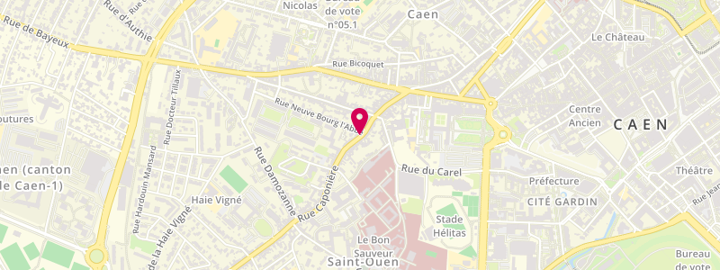 Plan de Les Saltimbanques, 54 Rue Caponière, 14000 Caen