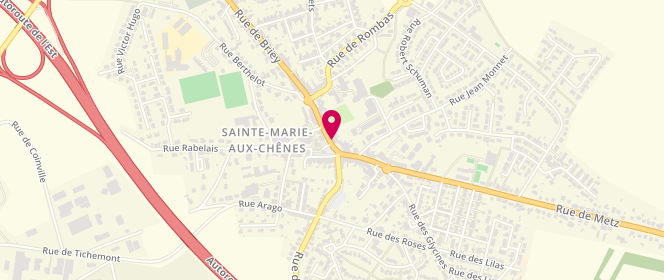Plan de Au Livre Ouvert, 3 avenue Jean Jaurès, 57255 Sainte-Marie-aux-Chênes