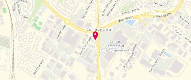 Plan de Mag Presse Cora, Centre Commercial Hyper Cora Reims Route Louvois, 51350 Cormontreuil
