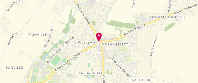 Plan de Cafe de Paris, place du Marché, 14330 Le Molay-Littry