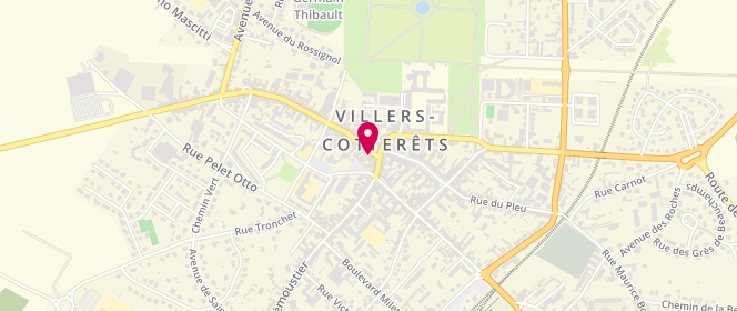 Plan de Le Longchamp, 9 place du Dr Mouflier, 02600 Villers-Cotterêts