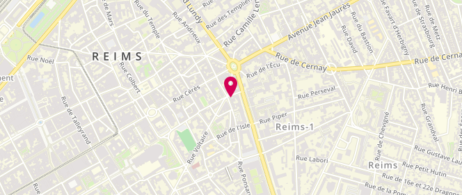Plan de Le Ponsardin, 9 Rue Ponsardin, 51100 Reims