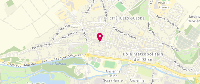 Plan de Café du Commerce, 18 Rue de la République, 60160 Montataire