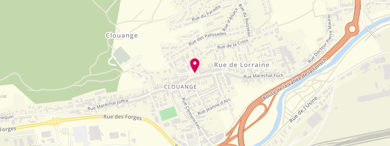Plan de L Etoile, 17 Rue Maréchal Foch, 57185 Clouange