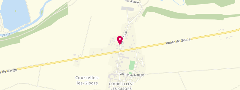 Plan de Au P'tit Courcelles, 27 Rue d'Inval, 60240 Courcelles-lès-Gisors