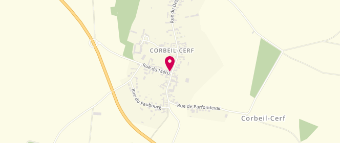Plan de Au Rendez Vous Campagnard, 1 Rue du Déluge, 60110 Corbeil-Cerf
