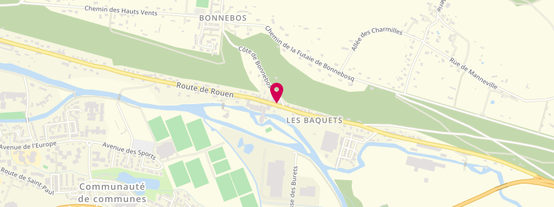 Plan de Café des Sports, 5 Route de Rouen, 27500 Manneville-sur-Risle