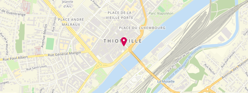 Plan de Le Club Anglais, 6 Rue Georges Ditsch, 57100 Thionville