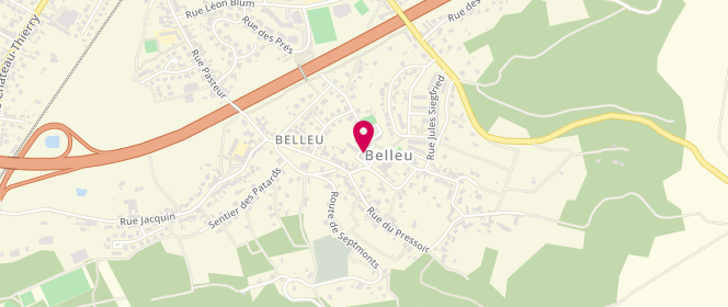 Plan de Le Chambellan, 9 place Violet, 02200 Belleu