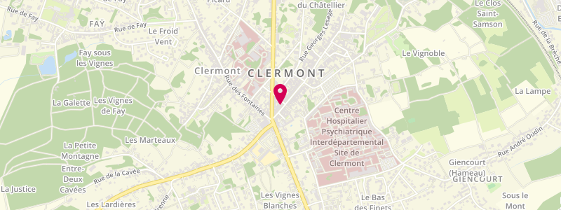 Plan de L'Espace, 19 Rue de la République, 60600 Clermont