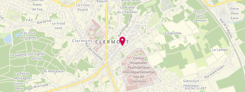 Plan de Le Bergerac, 72 Rue de la République, 60600 Clermont