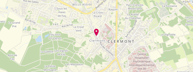 Plan de Le Celtic, 7 Place Bernard Laurent, 60600 Clermont