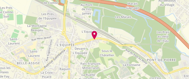 Plan de L'Hôtel de France, 34-36 avenue des Déportés, 60600 Clermont