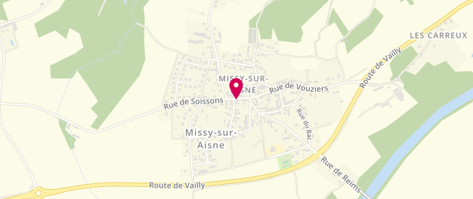 Plan de Au Bon Accueil, 3 Rue de Soissons, 02880 Missy-sur-Aisne