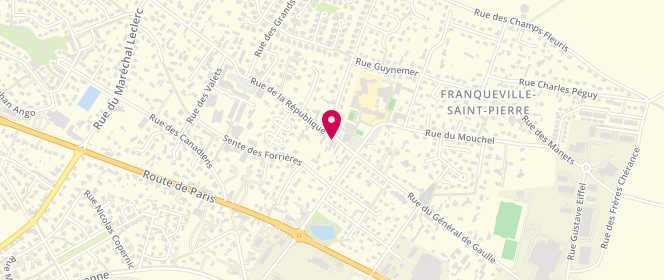 Plan de Le Franquevillais, 63 Rue de la République, 76520 Franqueville-Saint-Pierre