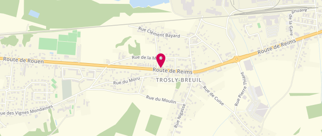 Plan de L'Eureka, 68 Route de Reims, 60350 Trosly-Breuil