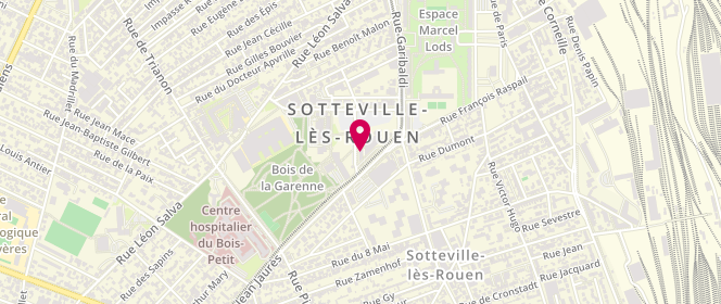 Plan de Maison de la Presse, 33 place de l'Hôtel de Ville, 76300 Sotteville-lès-Rouen