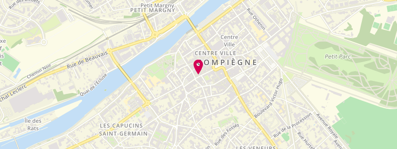 Plan de Le Marigny, 26 Rue Saint-Corneille, 60200 Compiègne