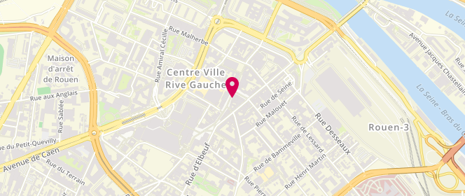 Plan de Civette Saint Sever, 105 Rue Saint-Sever, 76100 Rouen