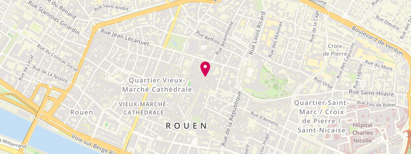 Plan de Civette D1, 42 Rue de l'Hôpital, 76000 Rouen