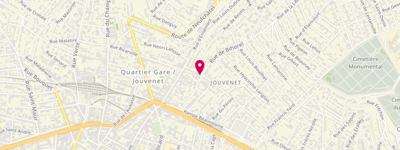 Plan de Le Jouvenet, 59 Rue de Bihorel, 76000 Rouen