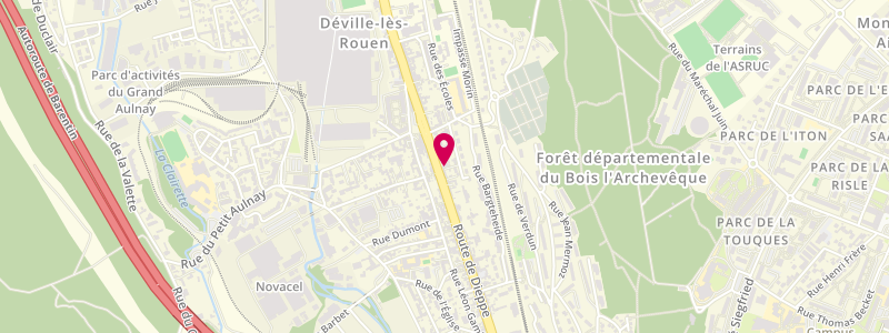 Plan de Aphrodite, 180 Route de Dieppe, 76250 Déville-lès-Rouen