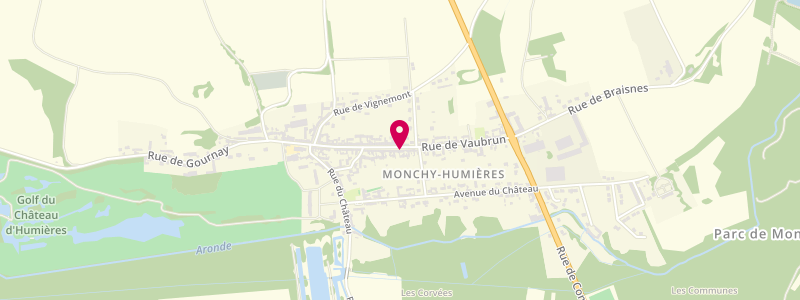 Plan de Au P'tit Monchy, 40 Rue de Vaubrun, 60113 Monchy-Humières