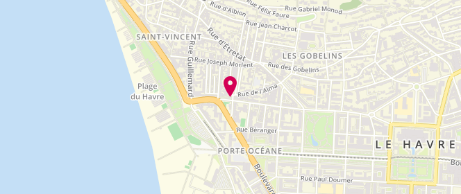 Plan de Le Trophee, 4 Rue de l'Alma, 76600 Le Havre