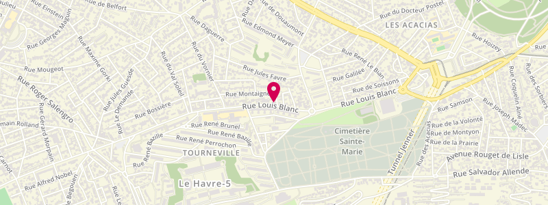 Plan de Le Louis Blanc, 37 Rue Louis Blanc, 76620 Le Havre