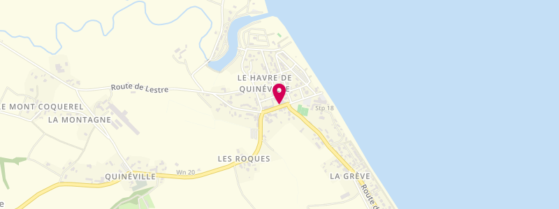 Plan de Hôtel de la Plage, 7 avenue de la Plage, 50310 Quinéville