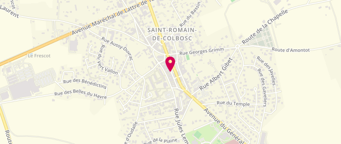 Plan de Le Diplomate, 3 Place Théodule Benoist, 76430 Saint-Romain-de-Colbosc