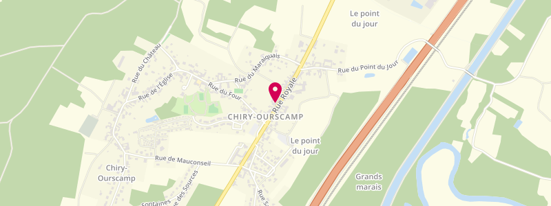 Plan de L'Oasis, 12 Rue Royale, 60138 Chiry-Ourscamp