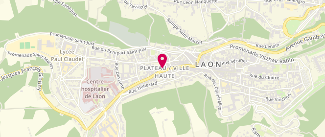 Plan de La Civette, 8 place Saint-Julien, 02000 Laon
